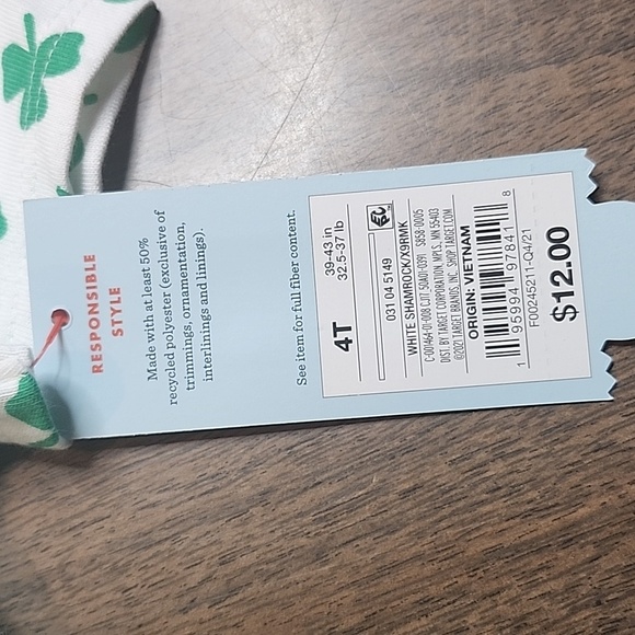 Cat & Jack Shamrock Dress - Picture 4 of 5